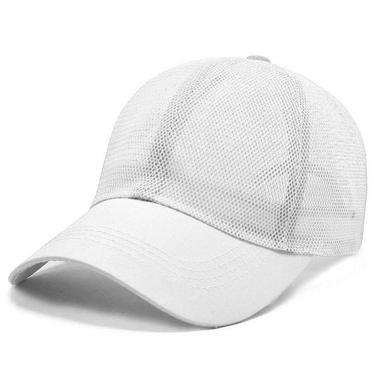 Breathable mesh baseball cap for outdoor sun protection