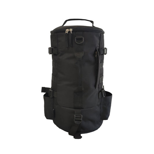 Tactical cylindrical fishing and gear backpack